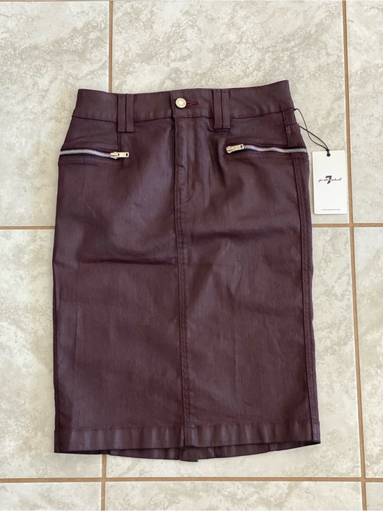 7 For All Mankind Dresses & Skirts - 7 for All Mankind Coated Denim Pencil Skirt